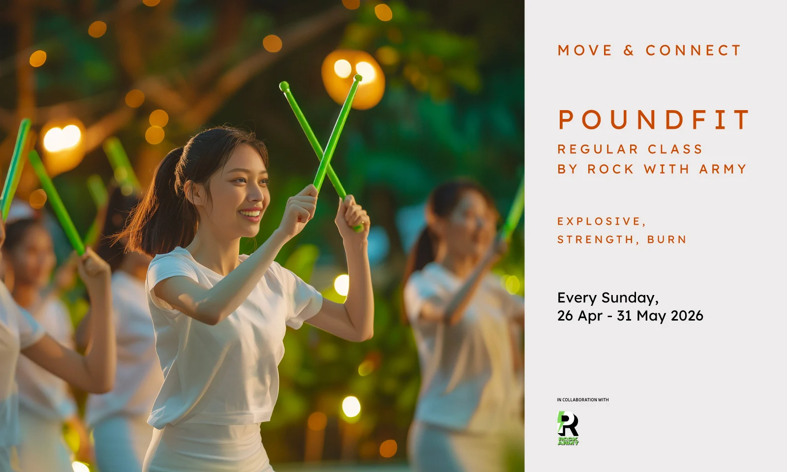 Poundfit Regular Class by Rock with Army - K Mall