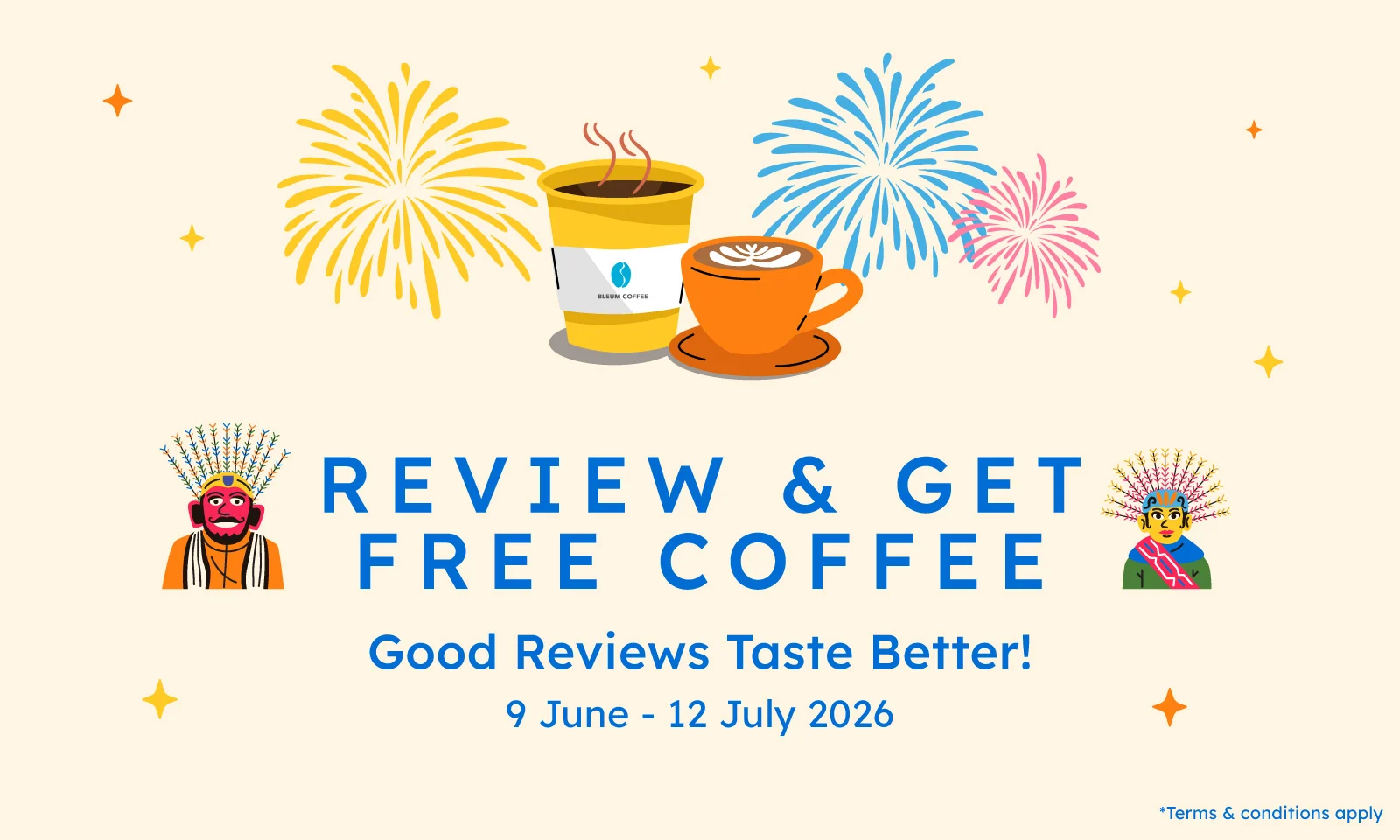 REVIEW & GET FREE COFFEE - K Mall